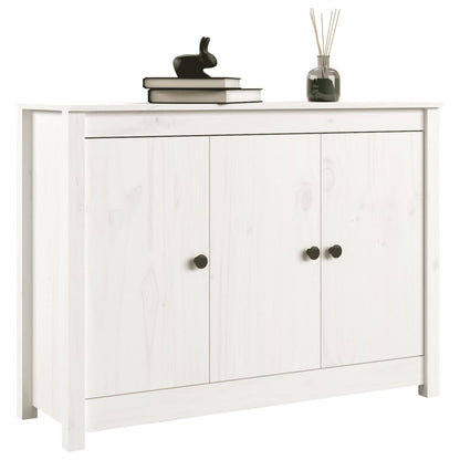 Skänk Vit 100x35x74 cm massiv furu