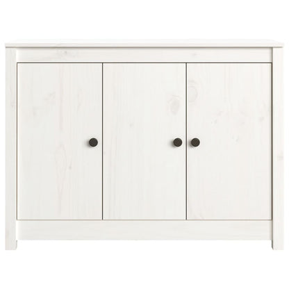 Skänk Vit 100x35x74 cm massiv furu