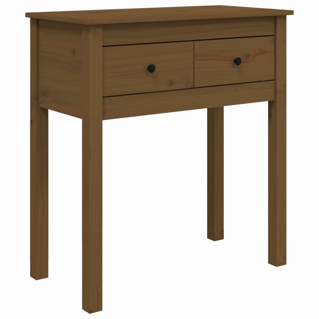 Byrå Honungsbrun 70x35x75 cm massiv furu