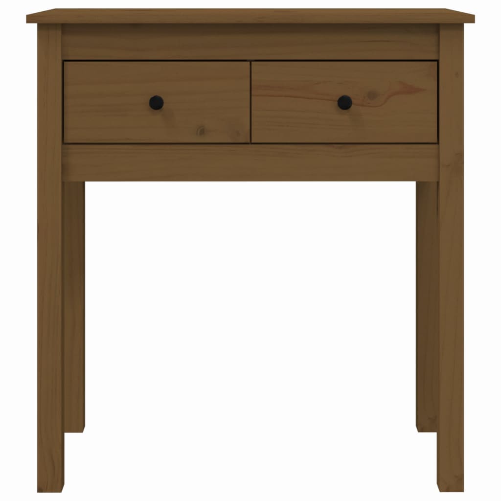 Byrå Honungsbrun 70x35x75 cm massiv furu