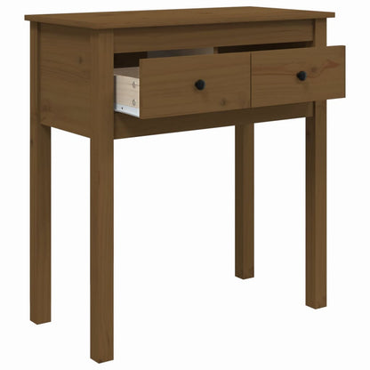 Byrå Honungsbrun 70x35x75 cm massiv furu