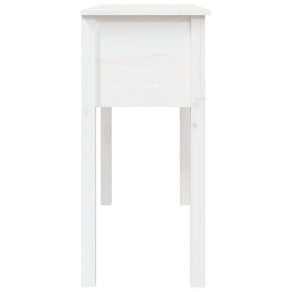 Avlastningsbord Konsollbord Vit 100x35x75 cm massiv furu