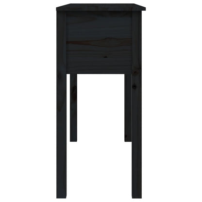 Avlastningsbord Konsollbord Svart 100x35x75 cm massiv furu