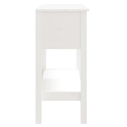 Avlastningsbord Konsollbord Vit 75x35x75 cm massiv furu