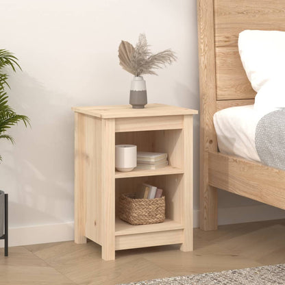Sängbord 2 st 40x35x55 cm massivt furu
