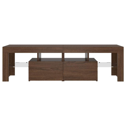 TV-Möbel Brun Ek TV-Bänk LED 140x36,5x40 cm