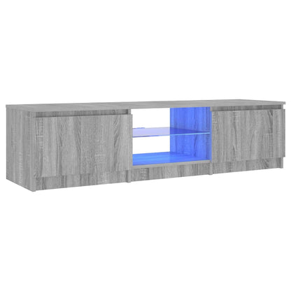 TV-Möbel Sonoma Grå TV-Bänk LED 140x40x36 cm