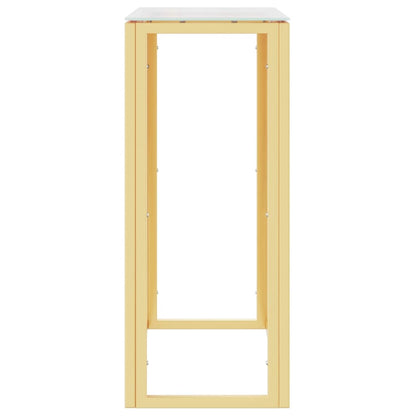 Avlastningsbord Konsollbord DIV. guld 70x30x70 cm rostfritt stål och glas