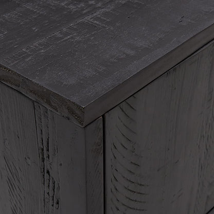 TV-Möbel Svart TV-Bänk 90x30x40 cm massiv furu