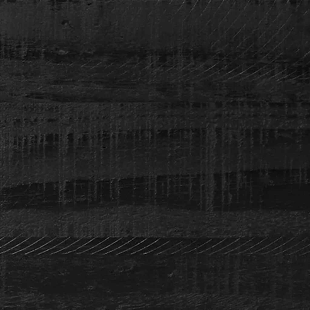 Byrå Svart 42x35x110 cm massiv furu