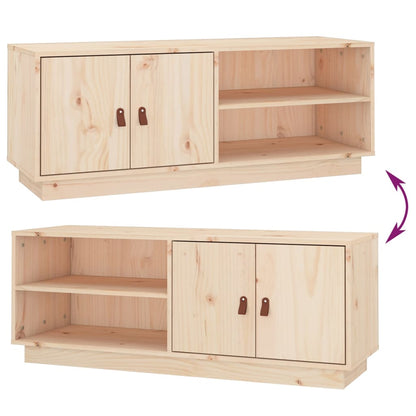 TV-Möbel Trä TV-Bänk 105x34x40 cm massiv furu