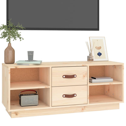 Tv-bänk 100x34x40 cm massiv furu