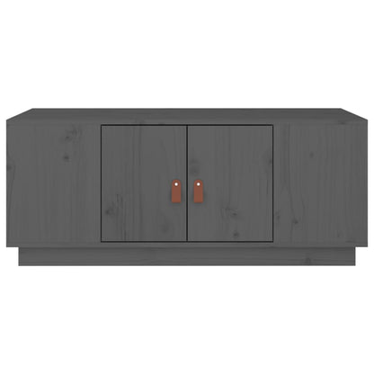 Soffbord Grå 100x50x41 cm massiv furu