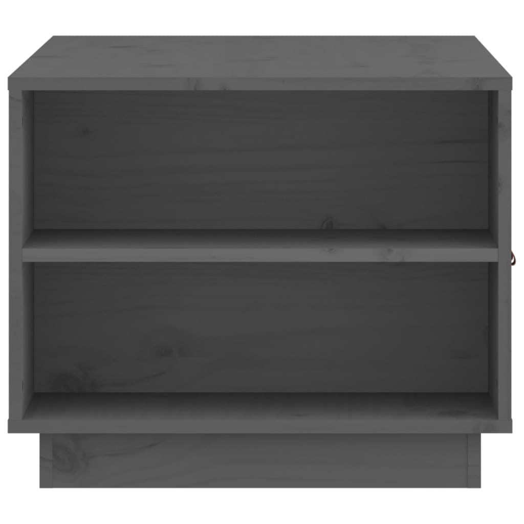 Soffbord Grå 100x50x41 cm massiv furu