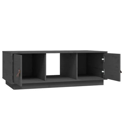 Soffbord Grå 100x50x35 cm massiv furu