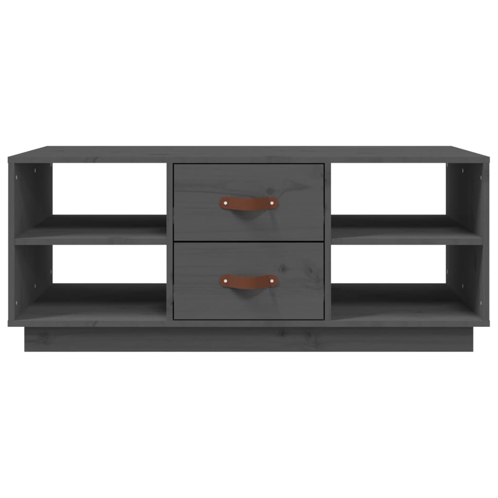 Soffbord Grå 100x50x41 cm massiv furu