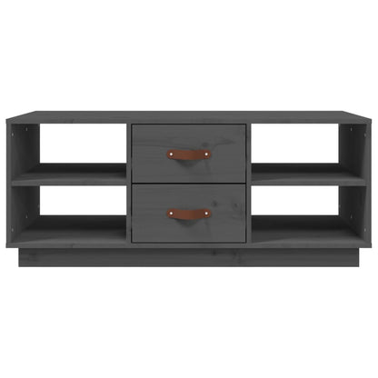 Soffbord Grå 100x50x41 cm massiv furu