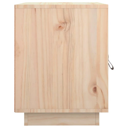 Sängbord 2 st vit 40x34x45 cm massivt furuträ
