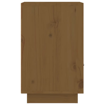 Sängbord 2 st honungsbrun 40x34x55 cm massiv furu