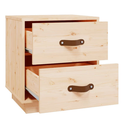 Sängbord 2 st 40x34x45 cm massivt furu