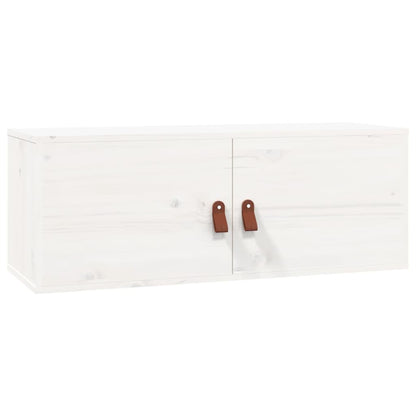 Väggskåp Vit 80x30x30 cm massiv furu