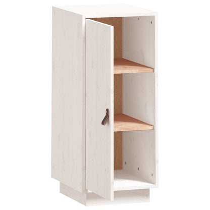 Skänk Vit 34x40x75 cm massiv furu