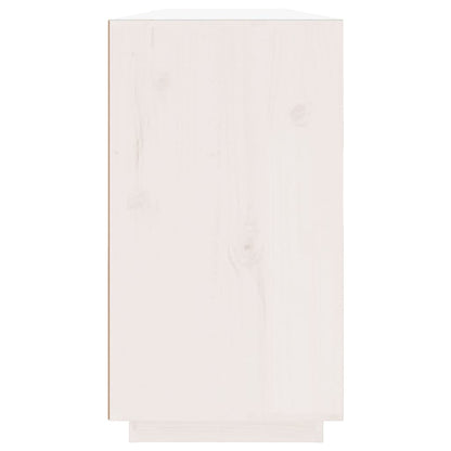 Skåp vit 100x40x75 cm massiv furu