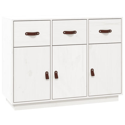 Skänk Vit 100x40x75 cm massiv furu