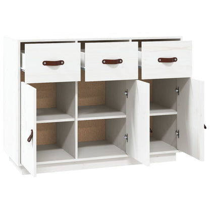 Skänk Vit 100x40x75 cm massiv furu