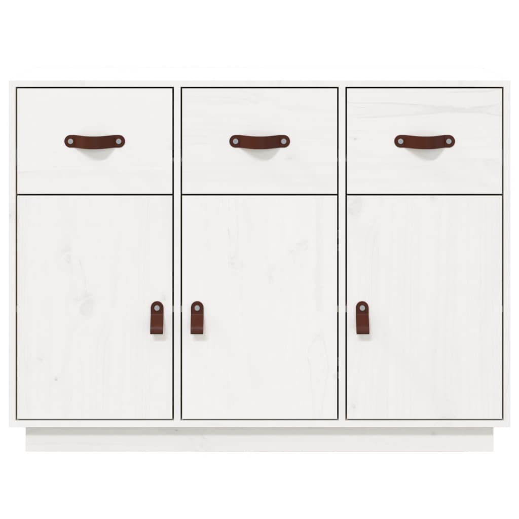 Skänk Vit 100x40x75 cm massiv furu