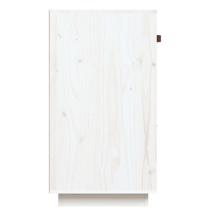 Skänk Vit 100x40x75 cm massiv furu