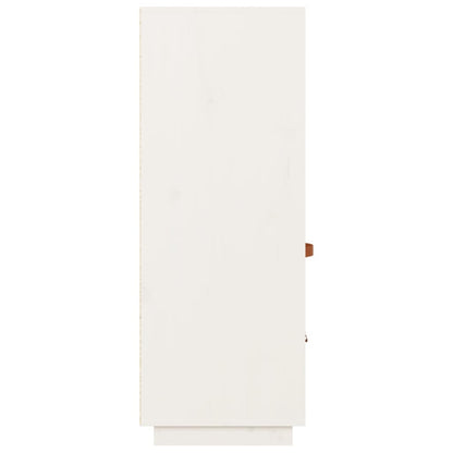Skåp Vit 34x40x108,5 cm massiv furu