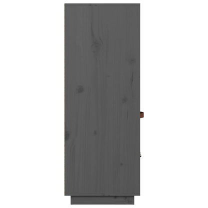 Skåp Grå 67x40x108,5 cm massiv furu