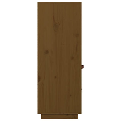 Vitrinskåp Honungsbrun 67x40x108,5 cm massiv furu