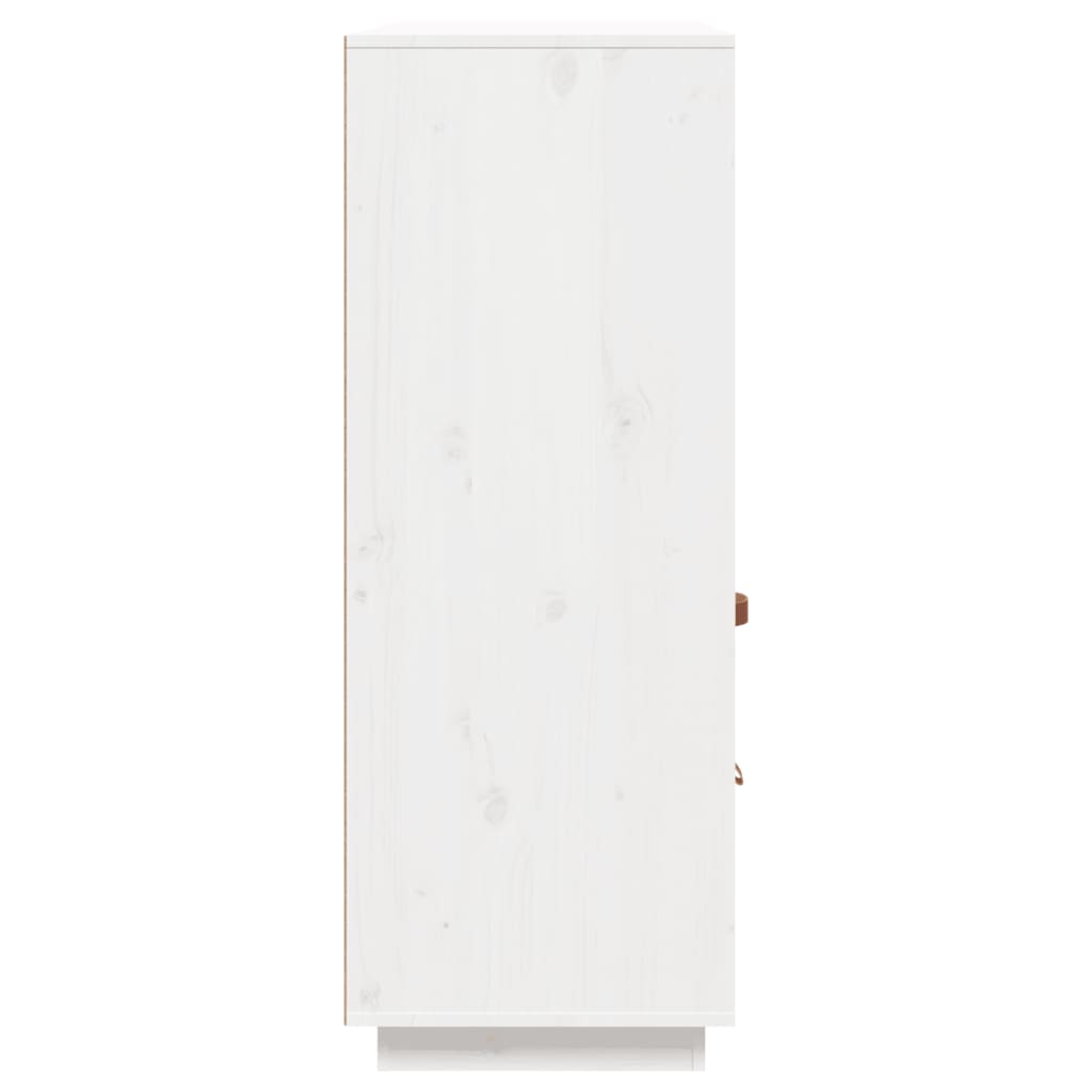 Vitrinskåp Vit 100x40x108,5 cm massiv furu