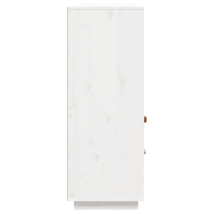 Vitrinskåp Vit 100x40x108,5 cm massiv furu