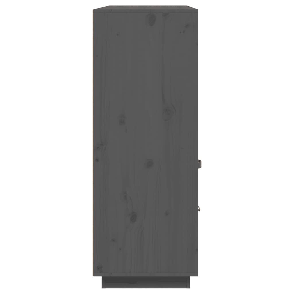 Skåp Grå 100x40x108,5 cm massiv furu