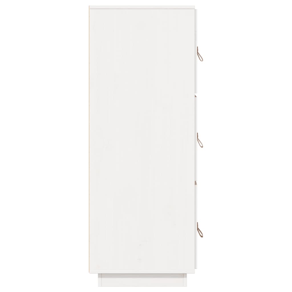Skåp Vit 34x40x108,5 cm massiv furu