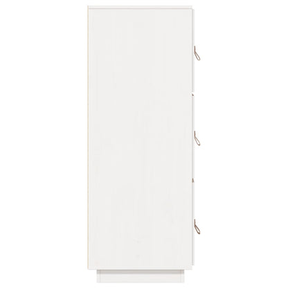Skåp Vit 34x40x108,5 cm massiv furu