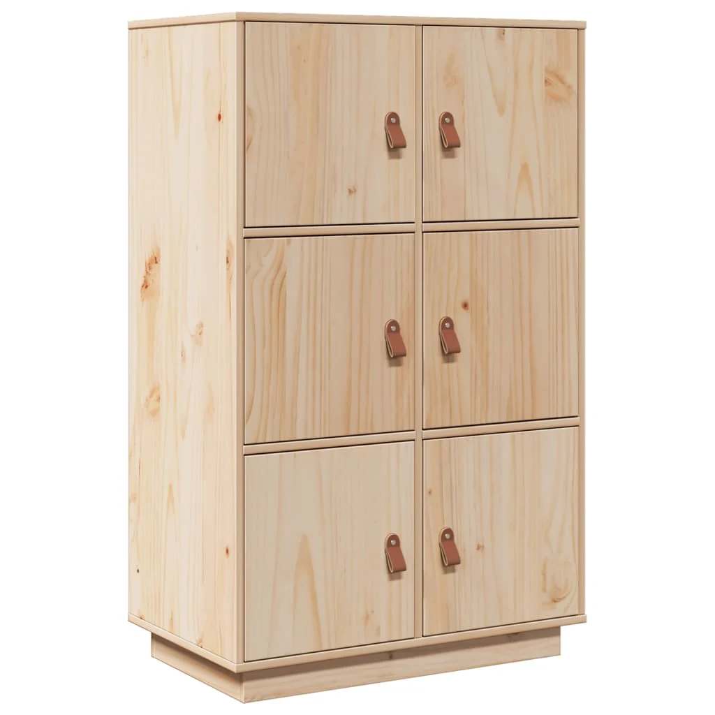 Skåp Trä 67x40x108,5 cm massiv furu