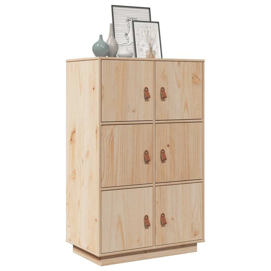 Skåp Trä 67x40x108,5 cm massiv furu