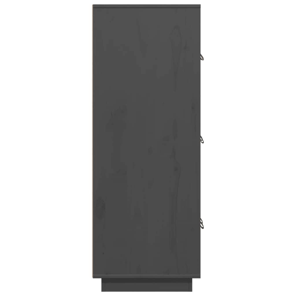 Skåp Grå 67x40x108,5 cm massiv furu