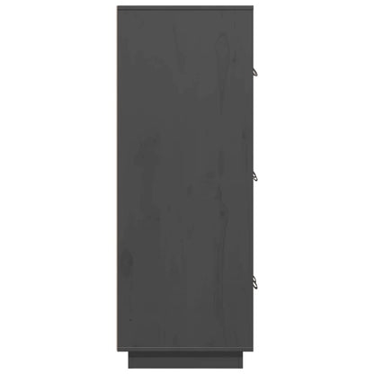 Skåp Grå 67x40x108,5 cm massiv furu