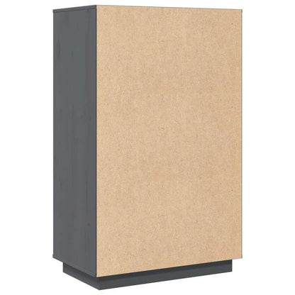 Skåp Grå 67x40x108,5 cm massiv furu
