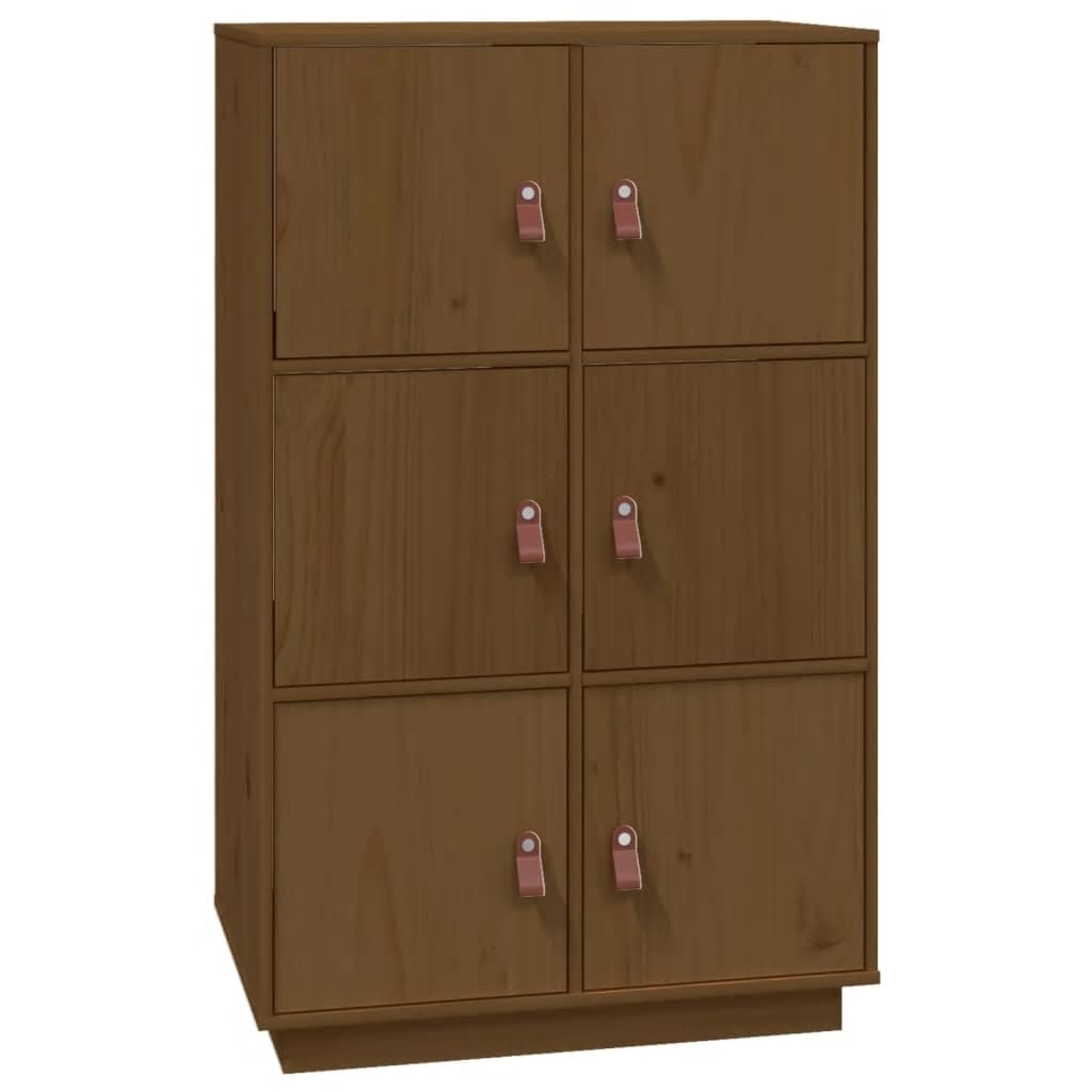 Skåp Honungsbrun 67x40x108,5 cm massiv furu