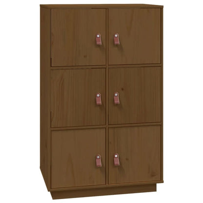 Skåp Honungsbrun 67x40x108,5 cm massiv furu