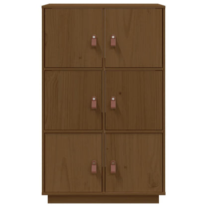 Skåp Honungsbrun 67x40x108,5 cm massiv furu