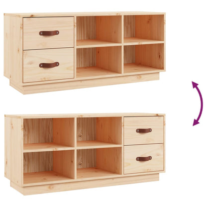 Skoställ Trä 100x34x45 cm massiv furu