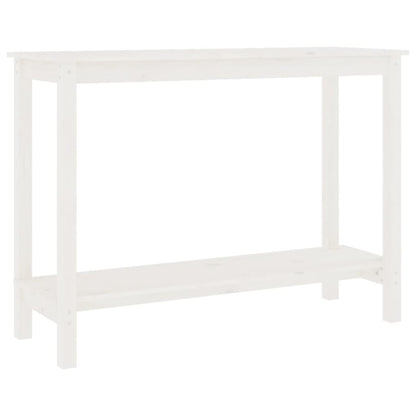Avlastningsbord Konsollbord Vit 110x40x80 cm massiv furu