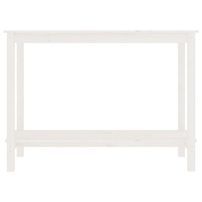Avlastningsbord Konsollbord Vit 110x40x80 cm massiv furu